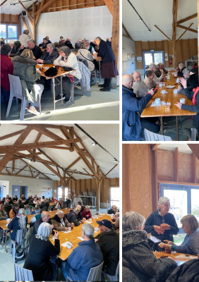 Ce jeudi 16 janvier les adhérents de l'association étaient conviés à  la galette des rois, préparée par Daniel animateur boulanger au musée.
Un après-midi de retrouvailles entre tous les bénévoles depuis la fermeture du musée le 31 octobre et très convivial.
